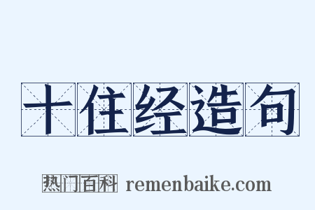 十住经造句是什么意思的图片